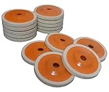 汎用フェルトバフ（細目） グラインダー交換用ディスク15枚セット（外径100mm） 研磨用