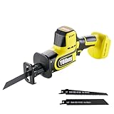 YOIbuy PRO 充電式 レシプロソー 高性能ブラシレスモータ搭載 25.4mm 大ストローク 3000rpm高回転 素早く切断 振動低減機構内蔵 LEDライト付き コードレス 電動ノコギリ マキタ 18V 互換 （バッテリ・充電器別売）YHRS-P26-1