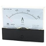 uxcell 　アナログ電流計　アナログパネル電流計ゲージ　ホワイト　DC 0 - 300A測定範囲　1.5精度 44C2