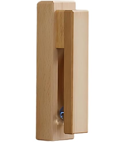 Amazon｜タオル掛け 木製 ナチュラル 目立ちにくい 壁固定 粘着テープ