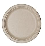 WNA Z7PLT30AM Zilchables Compostable Wheat Straw Dinner Plate 7 Natural (Pack of 30) [並行輸入品]