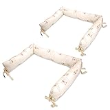 【日本製】 ≪ミニサイズ≫ ベッドガード 〈Pooh〉 2個セット (オーガニックコットン ダブルガーゼ 綿100%) No.NZ1121-B