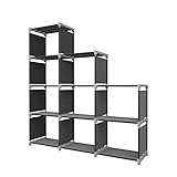 DlandHome 収納ラック 本棚 玄関収納 収納 ラック 棚 衣類収納ボックス スリム 軽量 スチールラック 文庫本 漫画 おもちゃ 衣類 鞄収納 漫画 雑誌 小説 収納ラック 幅120×奥行28×高さ125cm DIYGW-001