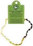 Momma Goose Baltic Amber Baby Necklaces (small, olive rainbow) by Momma Goose
