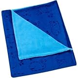 Baby Boy Sheared Velboa Whale Blanket Blue by Crown Crafts Infant Products, Inc. [並行輸入品]