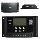 MOHOO 12V 24V 20A太陽充電 コントローラスイッチ パネル バッテリレギュレータ プロテクター