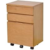 ライフスタイリングショップ サイドチェスト キャスター 幅40×奥行29.5 チェリー ライトブラウン LS-524CH