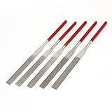 5ミリメートルX 180ミリメートルゴムはダイヤモンドコーティングされたフラットファイルツール5個ハンドル