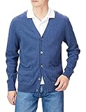 [Amazon Essentials] カーディガン ニット コットン メンズ ヘザーブルー L