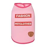 レンコス（Lemcos）犬の服 可愛い ベスト 秋冬服 ドッグウェア可愛い 図案 ペット犬服Ｔシャツ 小型犬 中型犬 猫用 洋服 タンクトップ 3色5サイズ選択可能
