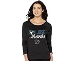 NHL San Jose Sharksレディーススウェットシャツ、ブラック、Xラージ