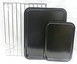 3 Piece AGAセーフBritish Made Heavy Gauge Vitreous Enamel Baking / Roastingセット。。toフィットThe aga. by bradw