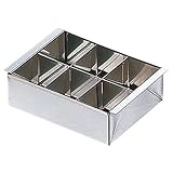 18-0デザート寒天流し 6ケ取 [ 140 x 110 x H45mm ] 【 製菓用品 】 【 飲食店 和菓子 和食 厨房 業務用 】