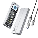 SAN ZANG MASTER M.2 NVMe SSD 外付けケース USB4/Thunderbolt 4 40Gbps 最速伝送 内蔵冷却ファン アルミ合金ボディ 2230/2242/2260/2280 SSD完全対応 (シルバー)