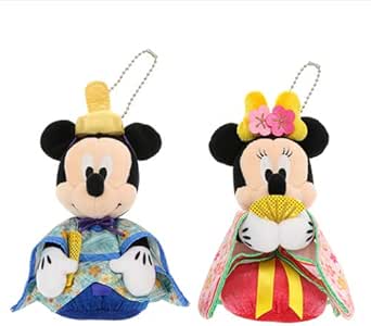 ミッキー ミニー ぬいぐるみバッジセット ひな祭り 21 おひな様 ひな飾り 雛人形 ひな人形 桃の節句 ディズニー グッズ お土産 東京ディズニーリゾート限定 平飾り おもちゃ Amazon