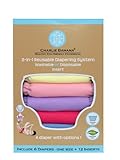 Charlie Banana Baby Kids 6 Diapers 12 Inserts Set Princess Small by Charlie Banana