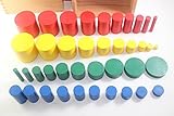 色つき円柱(4セット) - モンテッソーリ感覚教育 Montehippo.com