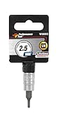 Performance Tool W36903 Chrome 1/4" Drive Hex Bit Socket, 2.5mm [並行輸入品]