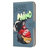 Google Pixel 10 用 ピクセル10のカバー スマホケース 手帳 フレキシブル パーカー犬 INNU フレブル キャラクター いぬ柄 インディゴ bcbo05m