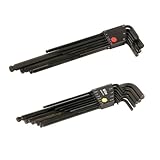 Wiha 36995 Ball End Hex-Inch and Metric L-Key Sets, 2-Pack by Wiha