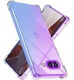 対応 Google Pixel 9a 用 ケース クリア TPU 薄型 Pixel 9A カバー グーグルピクセル9a バンパー(パープルブルー)