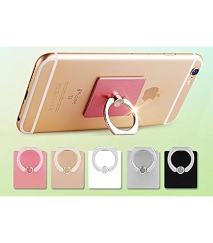 Amazon | シンプルスマホリング スマホスタンド リング バンカー