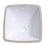 Kingston Brass LB18188 Fauceture Vista Undermount Vitreous China Bathroom Sink, White by Elements of