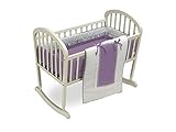 Baby Doll Royal Cradle Bedding Set, Lavender [並行輸入品]