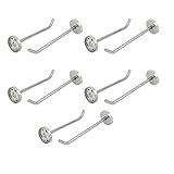 uxcell フィッティングルーム用 ステンレス製 壁掛け ハンガー 40mm ベース径 150mm ロング 10本