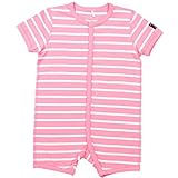 Polarn O Pyret Signature Stripe PJ Ecoロンパース(新生児) カラー: ピンク