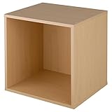 木製 キューブボックス 収納 ボックス シェルフ ディスプレイ 本棚 収納box 〔オープンタイプ〕 ナチュラル