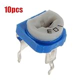 抵抗 Hommy 10X 6mm 10kオーム　水平ポット変数サーメット　ポテンショトリマー抵抗　Uk