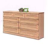 北欧風 幅150cm 4段 ローチェスト ナチュラル 完成品