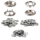 スナップボタン 10mm 50組セット 工具で取付簡単 アメリカンホック ベビー服やバッグに最適 クラフトパーツ屋