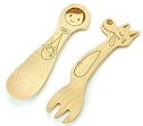 [ラトルウッド]RattleWood キッズ スプーン セット 赤ちゃん ベビー 子供 木製 天然木 ウッドカトラリー ギフト baby 赤ずきん キャラクター