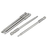 T15のヒント1/4インチ六角シャンク100ミリメートル長いトルクスドライバービットクリニーク