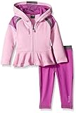 Reebok Baby Girls' Performance Hoodie and Pant Set Electric Fuchsia 18M [並行輸入品]
