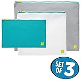 InterDesign 収納ケース Gray/Teal 1.3 x 27.9 x 39.4 cm Aspen 07380EJ