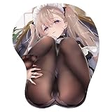 LIYUYING 3Dマウスパッド 立体 おっぱい お尻 マウスパッド可愛い マウスパッド チェスト 与えるICカードステッカーセット 水洗い 耐久性良い 手首 人間工学 疲労軽減 漫画 マウスパッド 乳首付き 突起あり ちくび露出 アニメ 3D立体 18禁 セクシーなマウスパッド-A_26*21CM