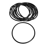 Oリング，SODIAL(R) 10個110ミリメートルx 5ミリメートル、黒ニトリルOリングシールNBRラバーシール