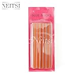 Neitsi(ネイティス)12本 黄色 ウィッグ用 グルースティック ホットメルト 接着剤 溶接棒ホットスティック 10x0.78ｃｍ