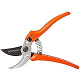 FLORA GUARD剪定鋏 園芸用はさみ SK-5スチール刃 安全ロック付き 庭木の剪定 盆栽剪定 生け花