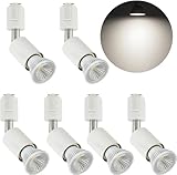 ダクトレール スポットライト E26 LED電球付き 50W ダクトレール 照明 ライティングレール 照明 レール 照明 ダクトレール ライト レール ライト LED電球＋ダクトレール用照明器具セット (ホワイト・昼白色 6個セット)