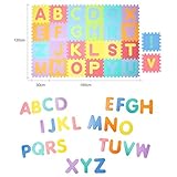 [XINXIKEJI]ABC　パズルマット　ジョイントマット　赤ちゃん　英語　26枚入り　厚み：1cm　30cm　キッズ　ベビー　エコ/洗える/防音/ケガ防止/　クッションマット　プレイマット