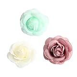 Kesoto 約20個　シルク花　人工花　鮮やか　ローズフラワー　フラワー　結婚式　パーティー　装飾　写真小物　DIY