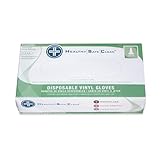Hospeco ProWorks GL-V103P Industrial Grade Vinyl Glove Powdered Disposable 9 Length 3 mils Thick Sma