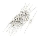 uxcell　セラミックヒューズ　アキシャルリード　20個入 AC 250V 10A 4x11mm