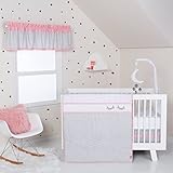 Trend Lab Be Happy 3 Piece Crib Bedding Set, Pink, Gray [並行輸入品]