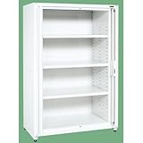 保管システム収納庫 鍵付き 前扉横収納タイプ（ケント式） 幅1200×奥行640×高さ1800mm 耐荷重100kg/段 SKE-PNHM12W