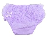 Nice Days（ナイス　ディズ）　赤ちゃん 女の子　フリフリパンツ　レース (パープル)